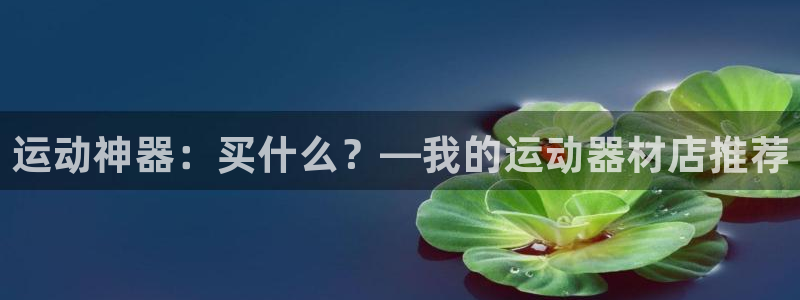 意昂4科技：运动神器：买什么？—我的运动器材店推荐