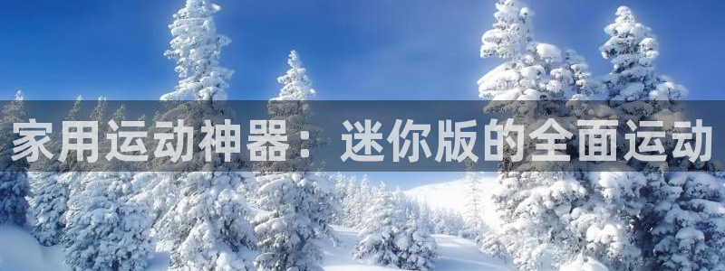 意昂4娱乐首页官网下载：家用运动神器：迷你版的全面运
