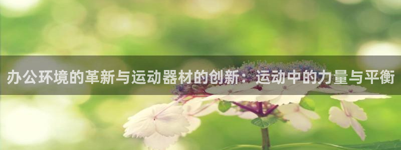 意昂体育4平台注册：办公环境的革新与运动器材的创新：运动中的